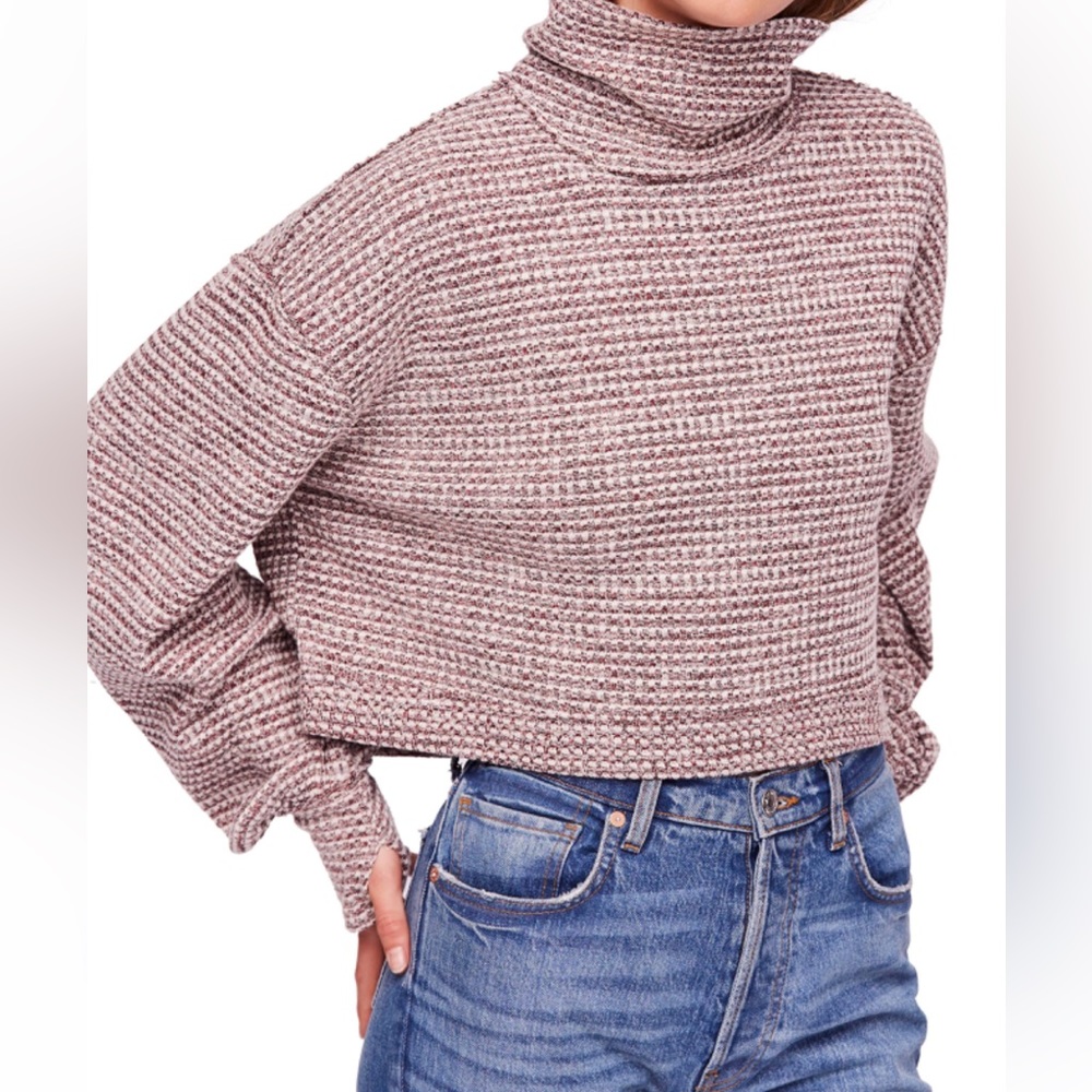 Free People cropped sweater size medium